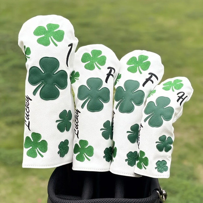Golf Equipment Deals - 세련된 클로버 골프 클럽 헤드커버 -