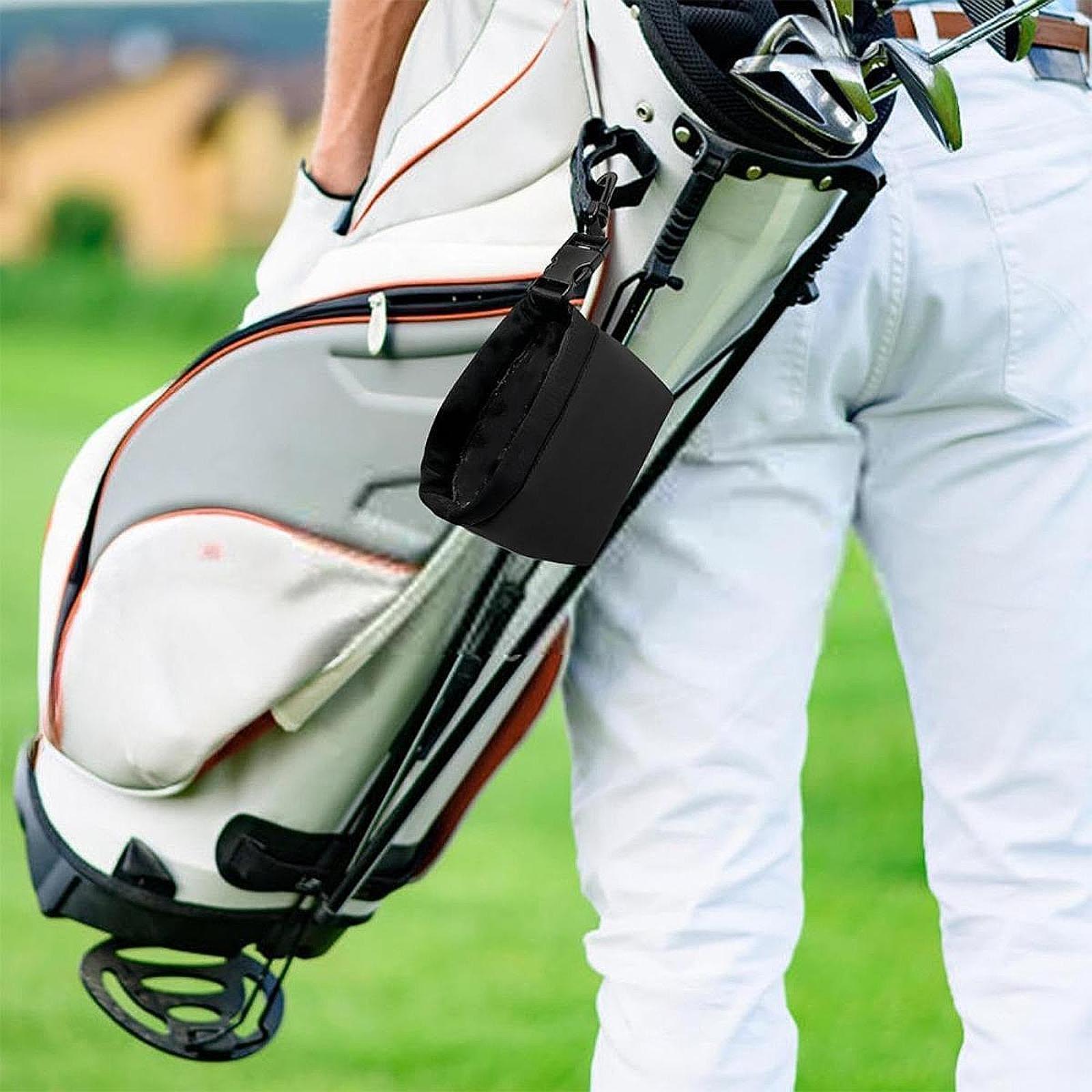 Golf Equipment Gifts - 재사용 가능한 골프공 청소 가방(클립 포함)