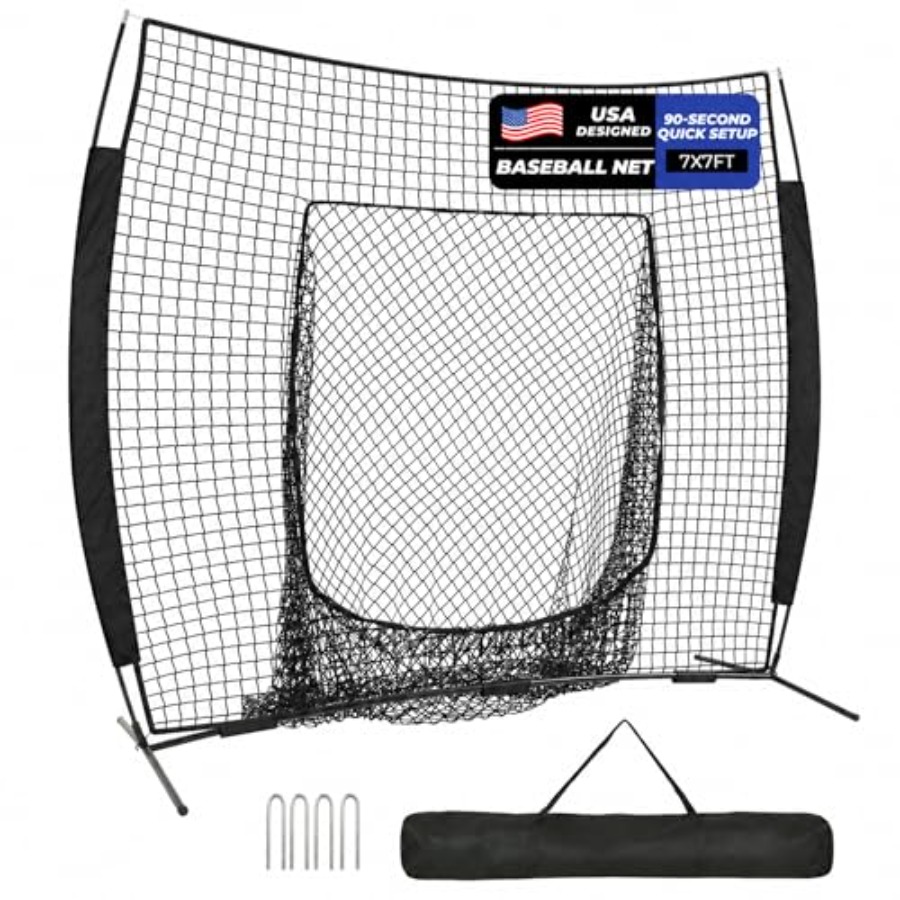 Practice Net Hitting - 7 x 7피트 야구 네트, 야구