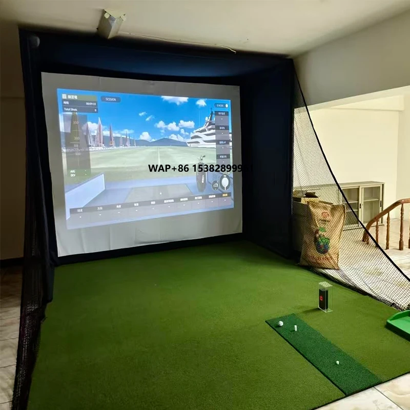 Practice Net Hitting - 골프 시뮬레이터 인클로저 네트 10x9피트 HD