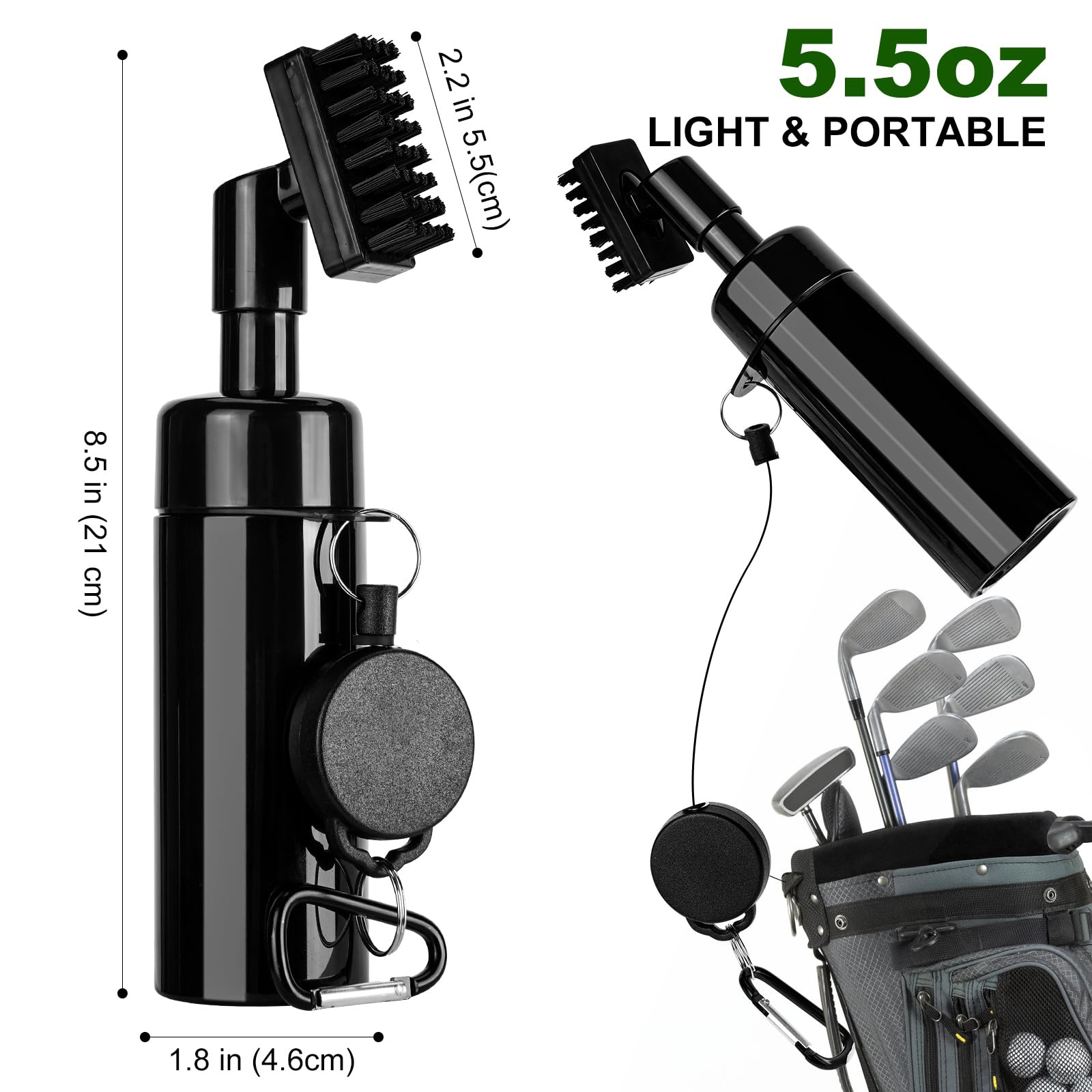 Golf Equipment Gifts - 골프 클럽 헤드 청소 브러시, 개폐식