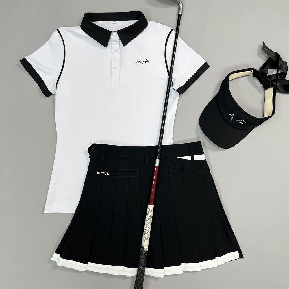 Golf Equipment Women - 골프 여성 여름 반팔 탑 컬러