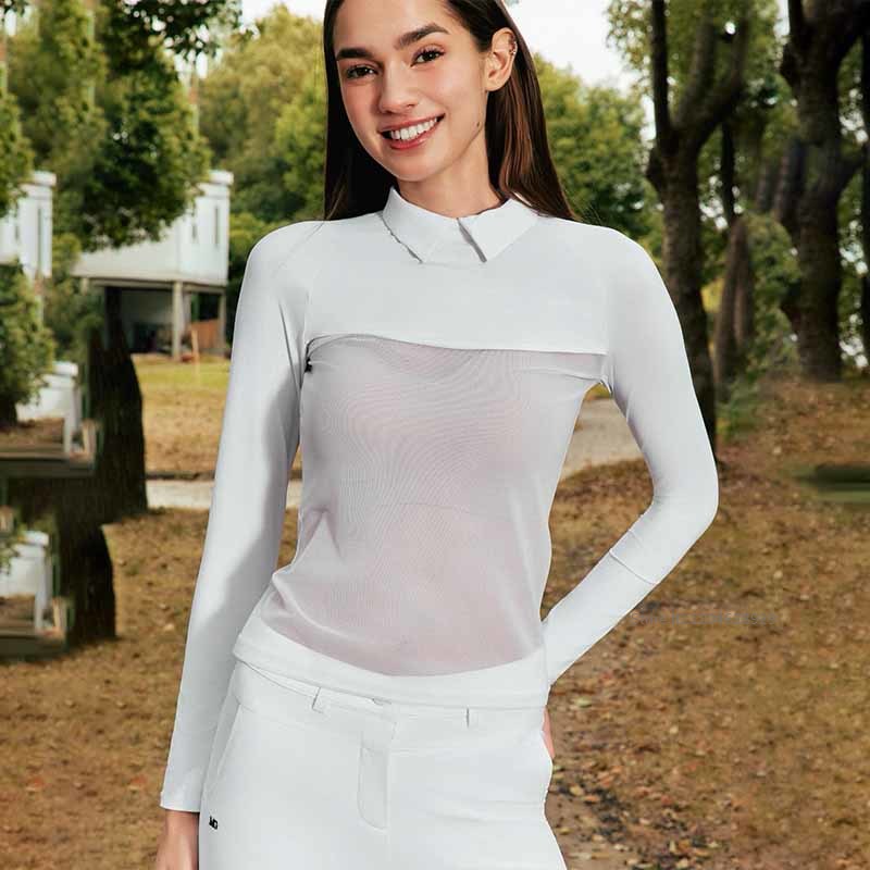 MG 여성 골프 폴로 칼라 티셔츠 아이스 실크 자외선  - Golf Equipment Women 리뷰 및 가격