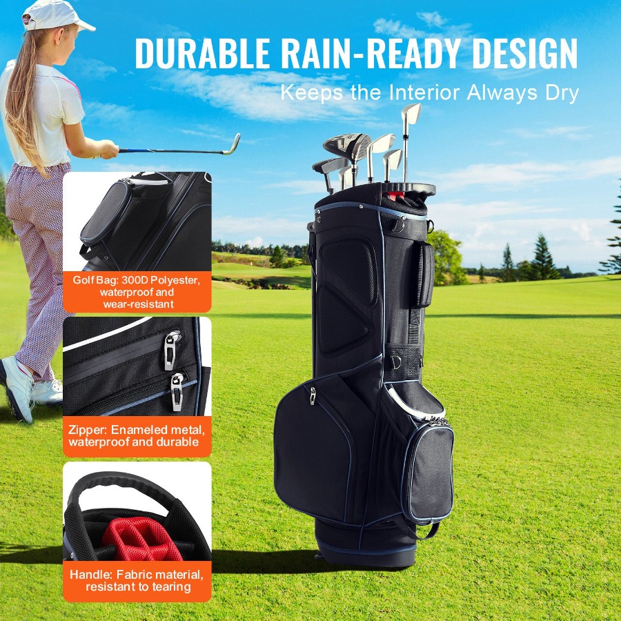 14분할 오거나이저 디바이더 탑이 있는 골프 카트백,  - Golf Bag Stand Cart 리뷰 및 가격