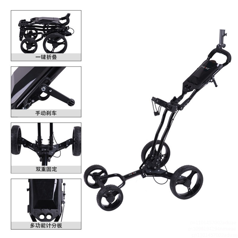 골프 푸시 카트 회전식 접이식 3륜 풀 카트 골프 트롤 - Golf Bag Stand Cart 리뷰 및 가격