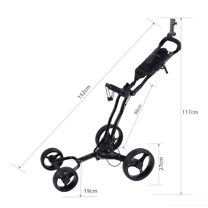 골프 푸시 카트 회전식 접이식 3륜 풀 카트 골프 트롤 - Golf Bag Stand Cart 리뷰 및 가격