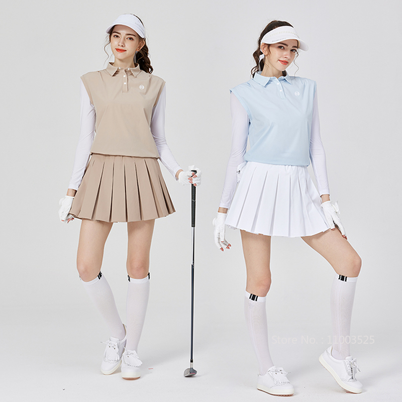 Blktee WomenPolo 탑 아이스 실크 긴팔 선 - Golf Equipment Women 리뷰 및 가격