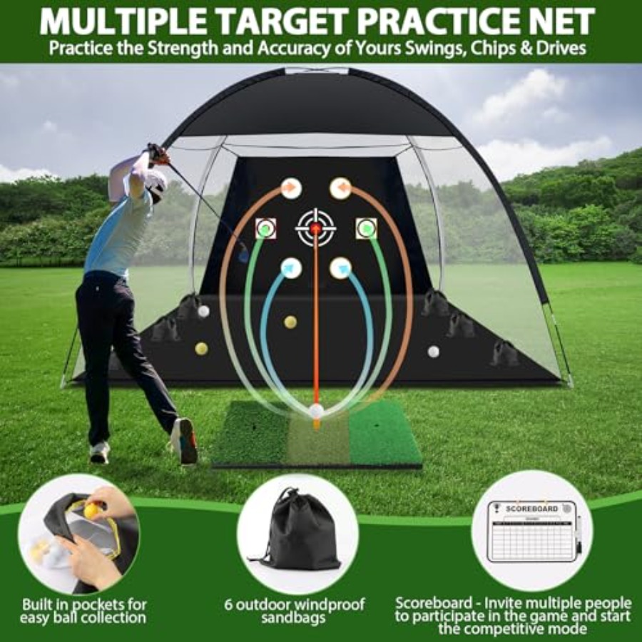골프 네트, 10x7피트 연습용 골프 네트 (트라이터프 - Practice Net Hitting 리뷰 및 가격