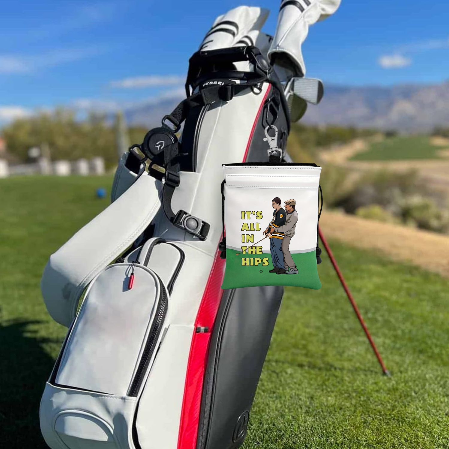 재미있는 골프 귀중품 파우치, PU 가죽 골프 티 파우 - Golf Bag Stand Cart 리뷰 및 가격