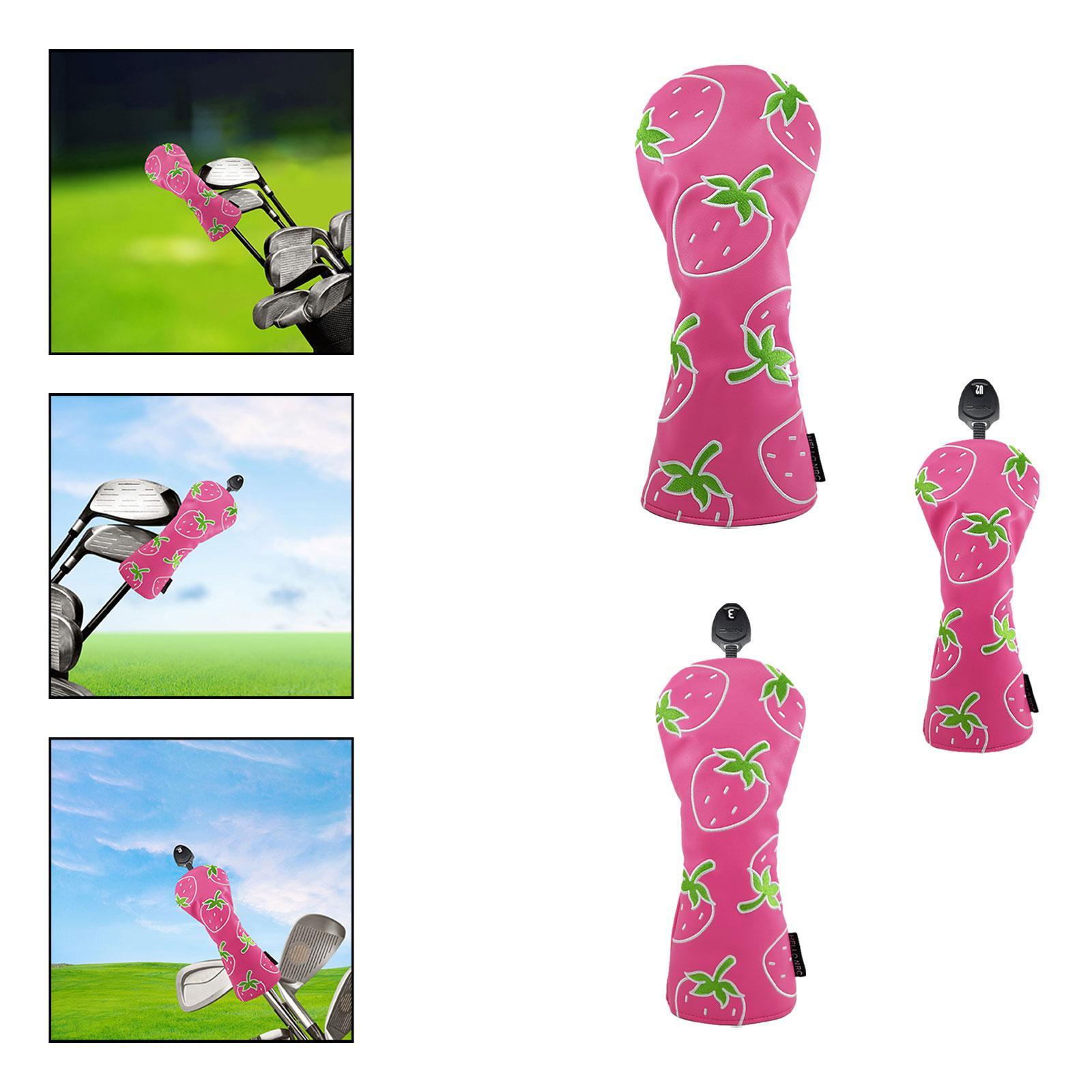 딸기 인쇄 나무 헤드커버 보호 장비 골퍼 선물 운송 - Golf Equipment Gifts 리뷰 및 가격