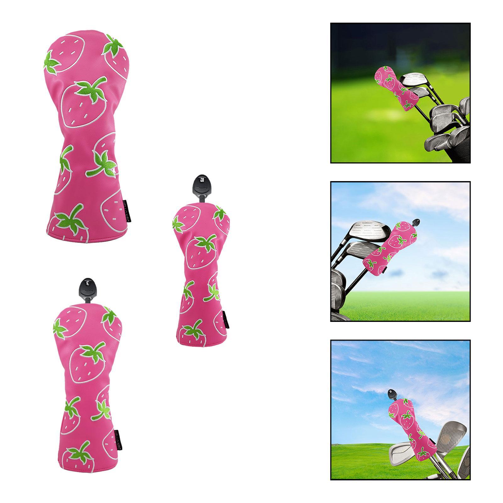 딸기 인쇄 나무 헤드커버 보호 장비 골퍼 선물 운송 - Golf Equipment Gifts 리뷰 및 가격