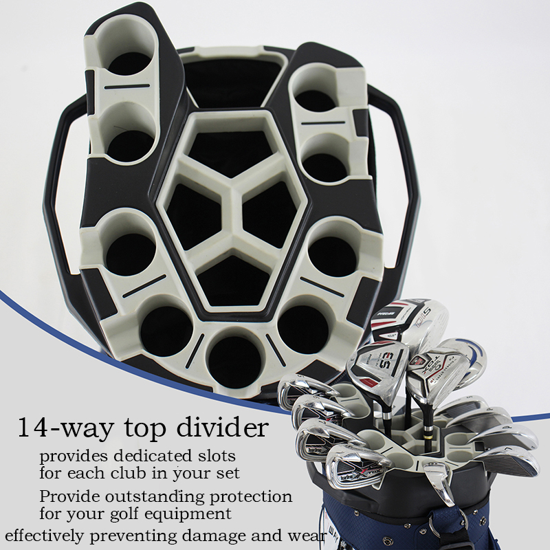 다기능 골프 카트 가방, 14분할 풀 길이 디바이더 탑 - Golf Bag Stand Cart 리뷰 및 가격