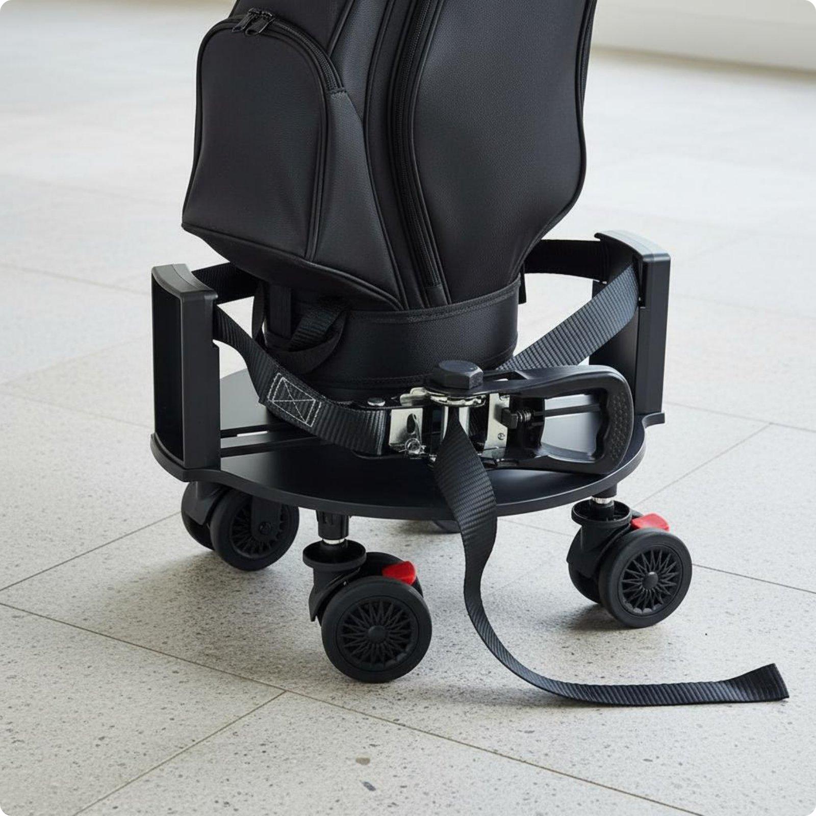 휴대용 골프 장비 스탠드, 360도 회전 바퀴가 달린  - Golf Bag Stand Cart 리뷰 및 가격