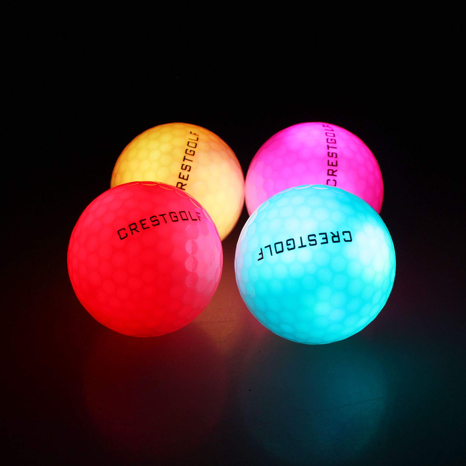 Crestgolf 야간 발광 LED 골프 공, 로고 포 - Golf Equipment Gifts 리뷰 및 가격