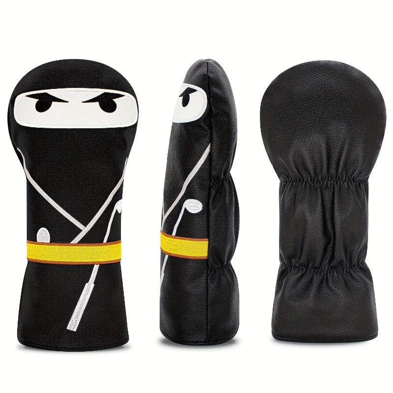 사무라이 패턴 블랙 골프 클럽 헤드 커버 - 내구성 있 - Golf Equipment Deals 리뷰 및 가격