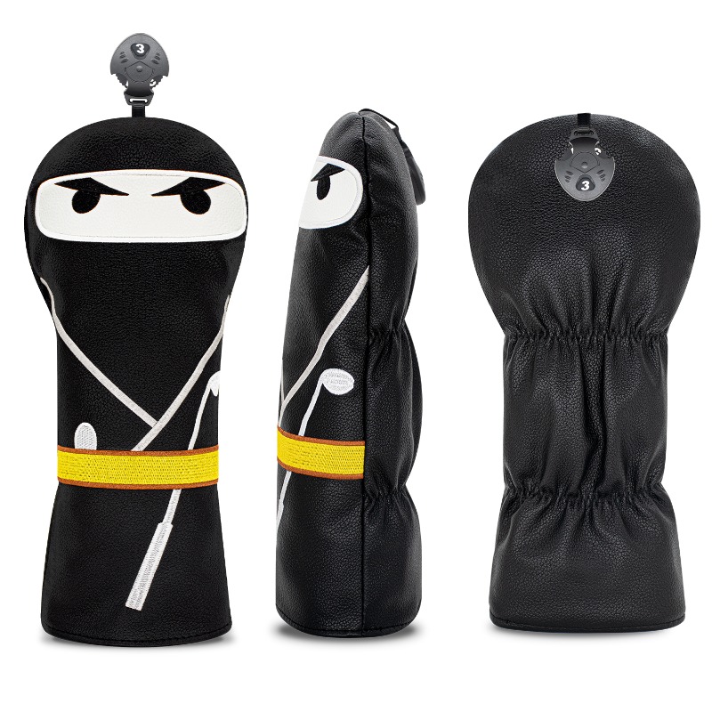 사무라이 패턴 블랙 골프 클럽 헤드 커버 - 내구성 있 - Golf Equipment Deals 리뷰 및 가격