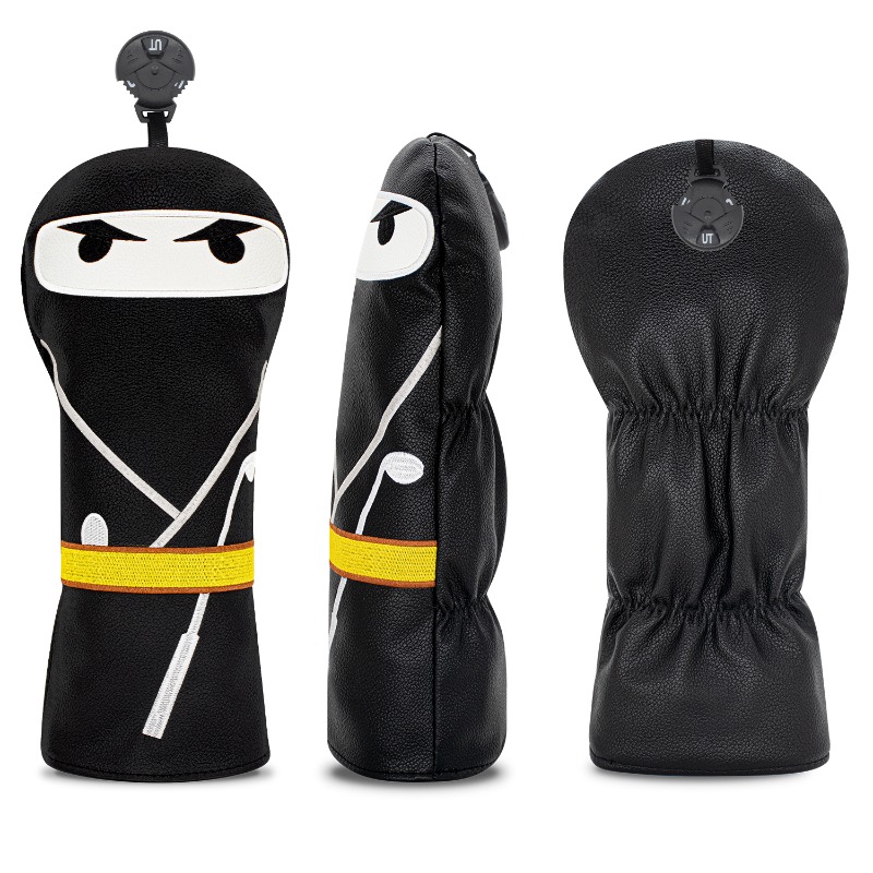 사무라이 패턴 블랙 골프 클럽 헤드 커버 - 내구성 있 - Golf Equipment Deals 리뷰 및 가격