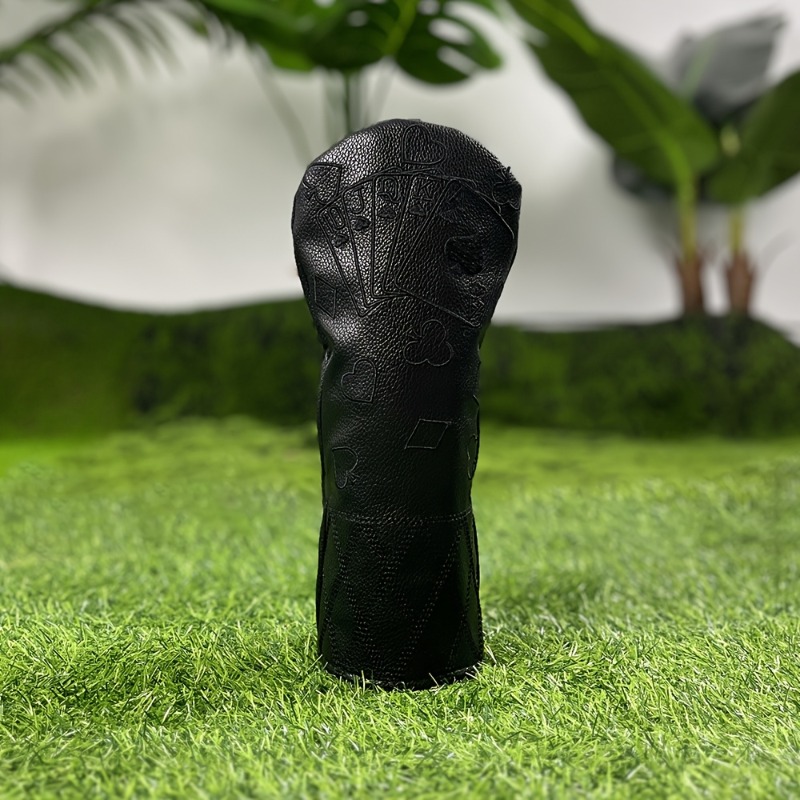 레트로 블랙 포커 골프 클럽 헤드 커버 - 두꺼운 충돌 - Golf Equipment Deals 리뷰 및 가격