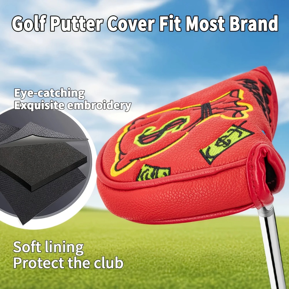 골프 퍼터 커버 |   반원형 PU 클럽 헤드 커버,  - Golf Equipment Deals 리뷰 및 가격