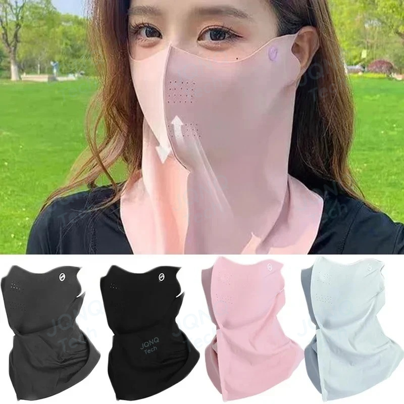 자외선 차단 여름 넥 스카프 아이스 실크 페이스 마스크 - Golf Equipment Women 리뷰 및 가격