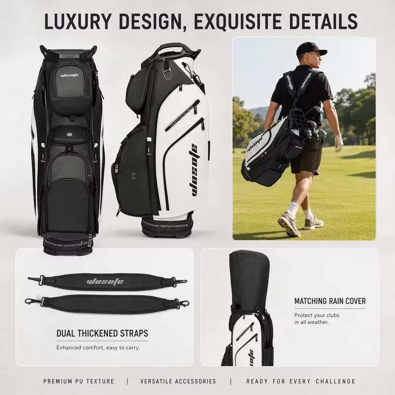 워소페 14웨이 골프 카트백 방수 나일론 PU 가죽 스 - Golf Bag Stand Cart 리뷰 및 가격