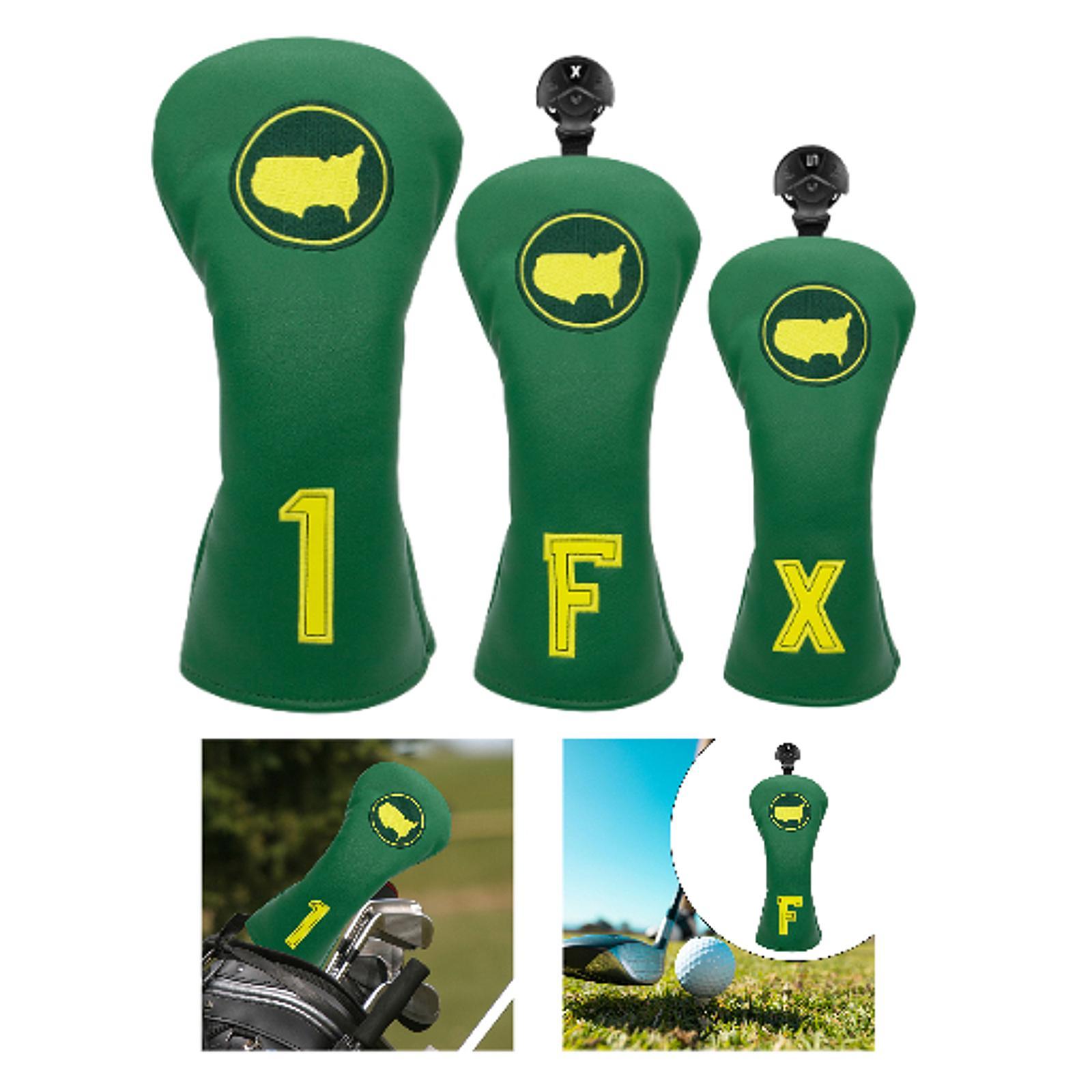 골프 우드 헤드 커버 휴대용 장비 성인용 벨벳 라이닝  - Golf Equipment Gifts 리뷰 및 가격